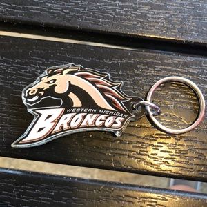 western michigan bronco key chain.